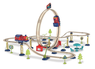 Dráha vlaková se smyčkou 55x52x36,5 cm