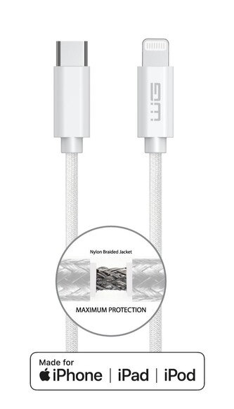 Datový kabel USB-C x Lightning MFi 2m 30W- bílý