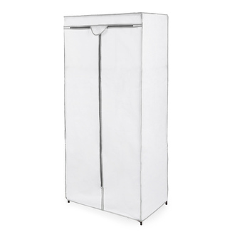 Compactor látková šatní skříň TELLA, kovová konstrukce, na zip, 70 x 45 x 155 cm, bílá Compactor látková šatní skříň TELLA, kovová konstrukce, na zip, 70 x 45 x 155 cm, bílá