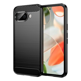 Pouzdro Carbon Google Pixel 9a 5G - černé Pouzdro Carbon Google Pixel 9a 5G - černé