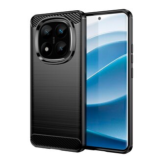 Pouzdro Carbon Xiaomi Redmi Note 14 Pro 5G/14 Pro+ 5G - černé Pouzdro Carbon Xiaomi Redmi Note 14 Pro 5G/14 Pro+ 5G - černé