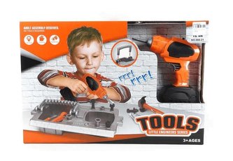 Zestaw narzędzi z wiertarką