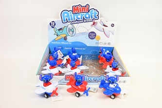 Samolot zwierzątko 10cm 12szt/disp BSAM5199 75199