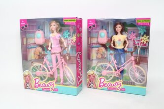 Lalka na rowerze 2 wzory G196810 53217