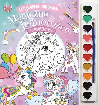 Magiczne jednorożce. Malowanie farbkami