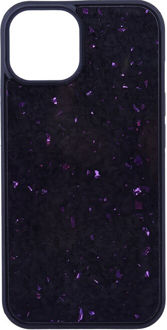 Pouzdro MystiQ s podporou MagSafe iPhone 15 - černo-fialové Pouzdro MystiQ s podporou MagSafe iPhone 15 - černo-fialové
