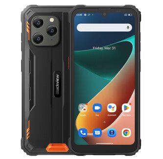 Rugged Smartphone Blackview BV5300 Pro 4G P35 4GB 64GB 6580-10W A14-D4, Black w Orange [No Charger]
