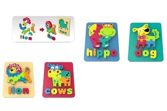 Puzzle piankowe 12szt/disp G200755 60109