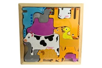 Puzzle drewniane zwierzęta domowe 218 06843 Puzzle drewniane zwierzęta domowe 218 06843