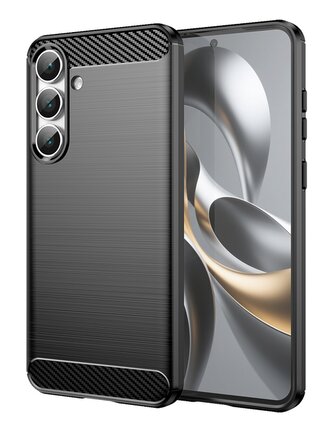 Pouzdro Carbon Samsung Galaxy S25 FE 5G - černé Pouzdro Carbon Samsung Galaxy S25 FE 5G - černé