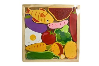 Puzzle drewniane jedzenie 222 06812 Puzzle drewniane jedzenie 222 06812