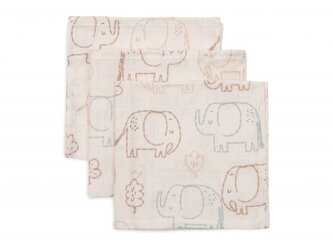 Ubrousky mušelínové 3 ks 31x31cm Elephant Tales