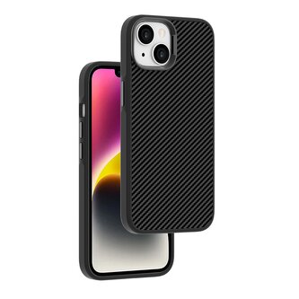 Pouzdro Platinum Carbon s podporou MagSafe iPhone 13/14 - černé