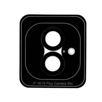 Ochranné sklo na objektiv iPhone 16/16 Plus - černé