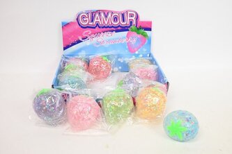 Gniotek truskawka brokat 4kol 12/op 621396 73825