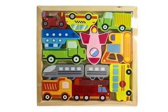 Puzzle drewniane pojazdy 224 06850 Puzzle drewniane pojazdy 224 06850