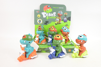 Dinozaur na skuterze naciśnij i jedź H13909 51087