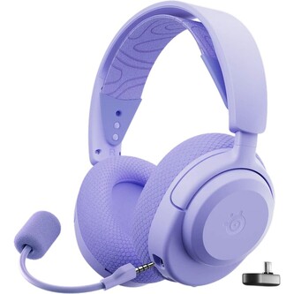 SteelSeries Arctis Nova 3X bezdrátová herní sluchátka fialová