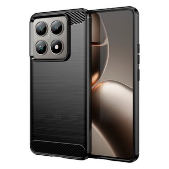 Pouzdro Carbon Xiaomi 14T/14T Pro 5G - černé Pouzdro Carbon Xiaomi 14T/14T Pro 5G - černé