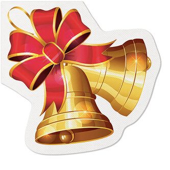 Papírový ubrousek Airlaid Christmas Bells