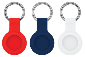 Klíčenky pro Airtag lokátor 3ks - červená, modrá, bílá Klíčenky pro Airtag lokátor 3ks - červená, modrá, bílá