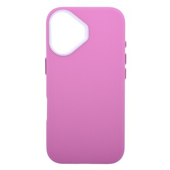 Pouzdro Leather Frame s podporou Magsafe iPhone 16 - tmavě růžové Pouzdro Leather Frame s podporou Magsafe iPhone 16 - tmavě růžové