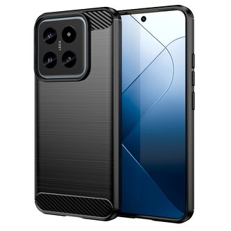 Pouzdro Carbon Xiaomi 14 5G - černé Pouzdro Carbon Xiaomi 14 5G - černé