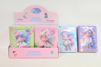 Notes dziewczynka 12szt/disp Z10345 82989