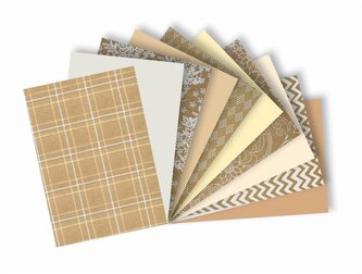 Blok s effect papíry 20 x 29 cm Natural170-220 g