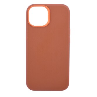 Pouzdro Leather Frame s podporou MagSafe iPhone 13/14 - hnědé Pouzdro Leather Frame s podporou MagSafe iPhone 13/14 - hnědé