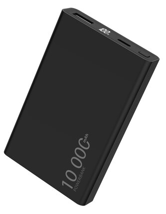 Powerbanka 10000 mAh 2xUSB/22.5W + kabel Type-C - černá Powerbanka 10000 mAh 2xUSB/22.5W + kabel Type-C - černá