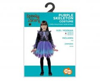Strój dla dzieci Fioletowy Kościotrup rozm.120/130