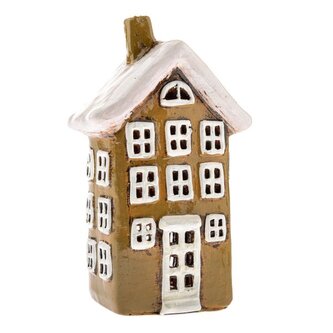 Keramický svícen - domek 20 cm, 12/24