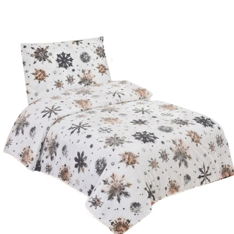 Jahu Povlečení mikroflanel Nord flake 140x200, 70x90 cm
