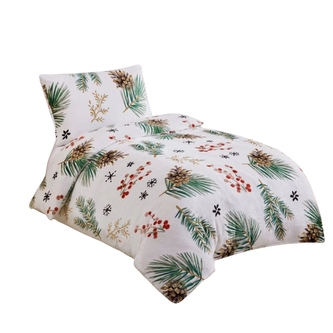 Jahu Povlečení mikroflanel Conifer 140x200, 70x90 cm