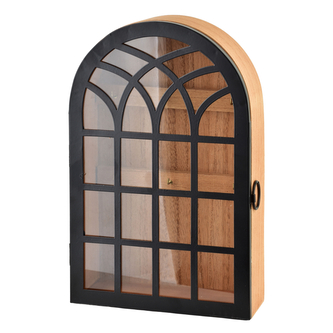 STACY Skrzynka na klucze 30x19x6,5cm czarny łuk