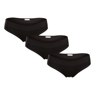 3PACK dámské kalhotky Lovelygirl černé (4999-black) L