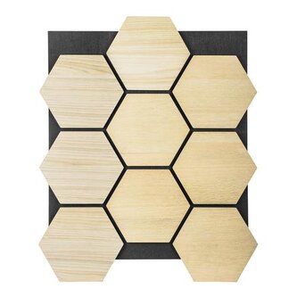 Akustický panel G21 81,5x66,5x2,1 cm plástev, přírodní dub Akustický panel G21 81,5x66,5x2,1 cm plástev, přírodní dub