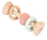 Grzechotka drewniana silikonowa Kot