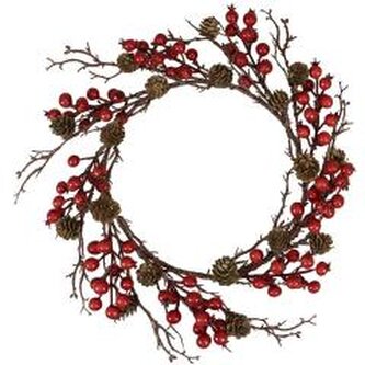 Wieniec z zimowymi jagodami