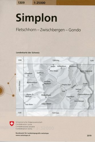 Swisstopo 1 : 25 000 Simplon