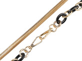 Řetízek na kabelky délka 90 cm - 1 ks - 2 zlatá klasik černá