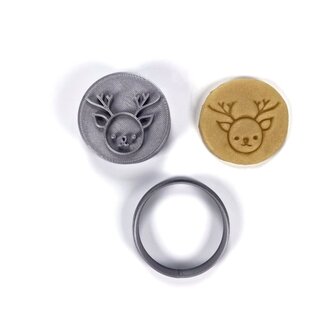 Hlava soba razítko s vykrajovátkem