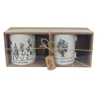 Keramický hrnek, 2 ks X7661