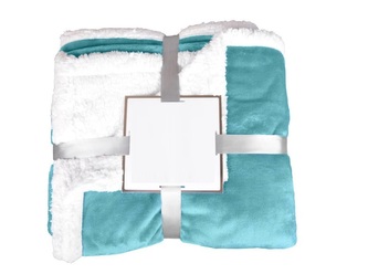 Deka mikrovlákno s beránkem 150x200 cm tyrkysová