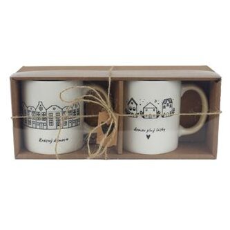 Porcelánový hrnek, 2 ks X7660