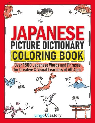 Japanese Picture Dictionary Coloring Book