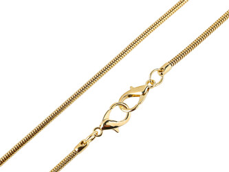 Řetízek na kabelky délka 120 cm, Ø3 mm - 1 ks - 2 zlatá
