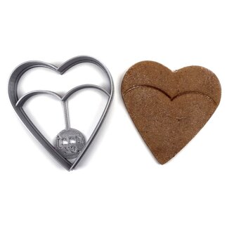 Srdce svatební žena vykrajovátko/formička