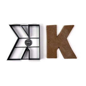 Písmeno K (10cm) vykrajovátko/formička